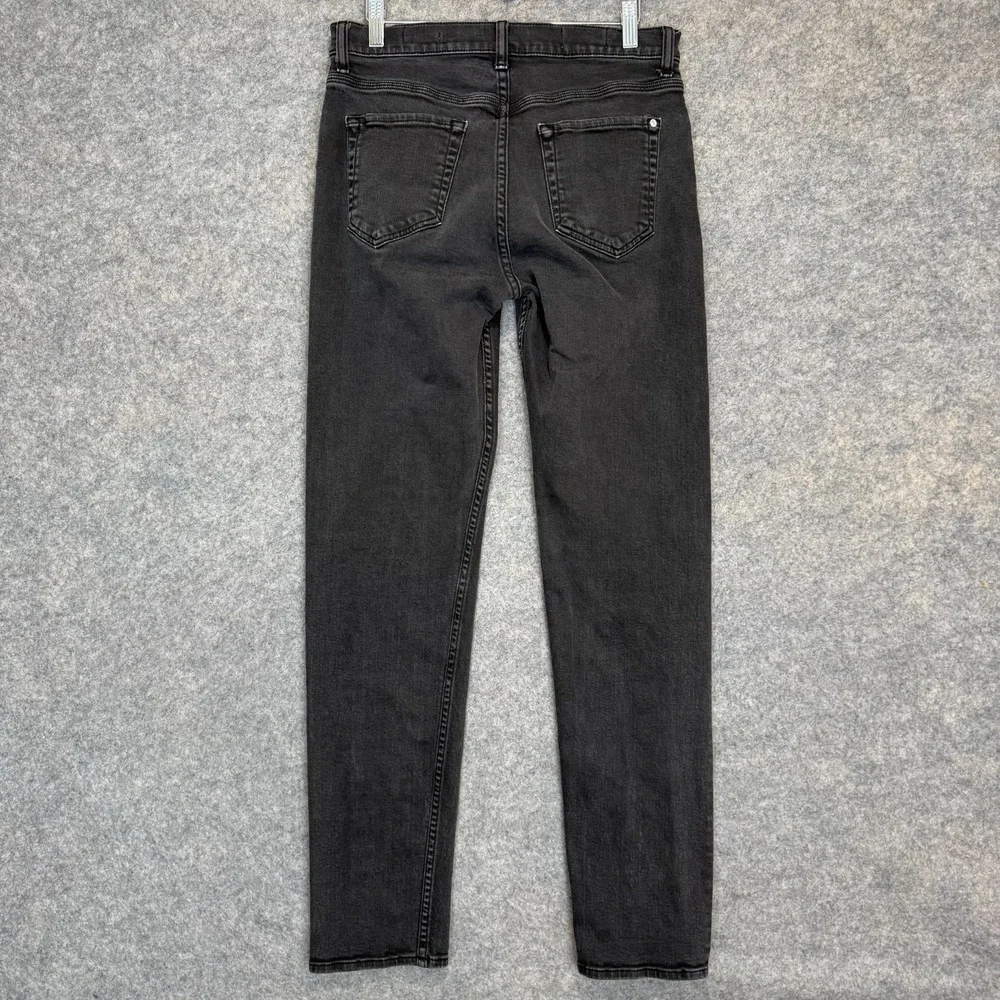 BLDWN Jeans Mens 31‎ Modern Slim 31x32 Dark Wash Black Denim Pants Smoke USA